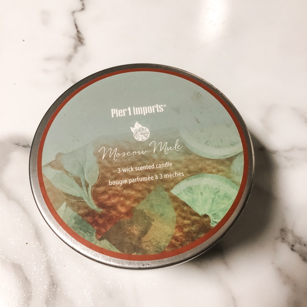 Pier 1 three wick Moscow mule candle